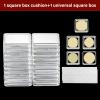 BUBEFSKD Multipurpose Sturdy Square Inserts Portable For Displaying 17 To 30mm Commemoratives Coin Home Or Office Coin Protectors view 2