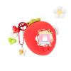 BUBBLELOGUS Strawberry Bubble Protective Case for Tamagotchi Paradise, Soft TPU Silicone Cover with Faceplate, Flower Shaped Zoom Dial Cap & Charms Set, Anti-Scratch & Waterproof (Red) view 1