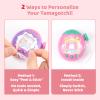 BUBBLELOGUS Strawberry Bubble Protective Case for Tamagotchi Paradise, Soft TPU Silicone Cover with Faceplate, Flower Shaped Zoom Dial Cap & Charms Set, Anti-Scratch & Waterproof (Pink) view 3