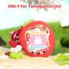 BUBBLELOGUS Strawberry Bubble Protective Case for Tamagotchi Uni, Soft TPU Silicone Cover with Faceplate & Charms Set, Anti-Scratch & Waterproof (Red) view 2
