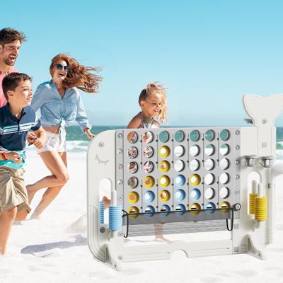espidoo 4-in-1 Multi Game Set with Adjustable Height: Therapeutic Skill Development Activity Center - Inclusive Play for Special Needs Children & Family Outdoor Therapy Sessions