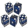 Authentic Casino Dice w/Pouch + Genuine Leather Cup Wide Opening (No Lining Natural, Las Vegas Bally's Blue Frosted) view 3