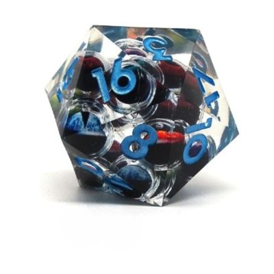 55mm Giant Eyes D20 - Blue Numbering