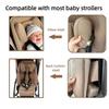 Premium 3-in-1 Stroller Snug Seat for UPPAbaby Vista & Cruz in Warm Khaki | Head Support & Lumbar Pad Insert | Ergonomic Newborn to Toddler Cushion | Machine Washable(Khaki) view 4