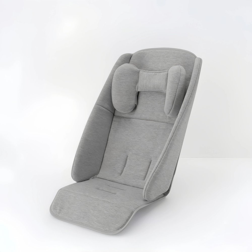 Premium 3-in-1 Stroller Snug Seat for UPPAbaby Vista & Cruz in Versatile Grey | Head Support & Lumbar Pad Insert | Ergonomic Newborn to Toddler Cushion | Machine Washable (Grey)
