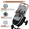 Premium 3-in-1 Stroller Snug Seat for UPPAbaby Vista & Cruz in Versatile Grey | Head Support & Lumbar Pad Insert | Ergonomic Newborn to Toddler Cushion | Machine Washable (Grey) view 2