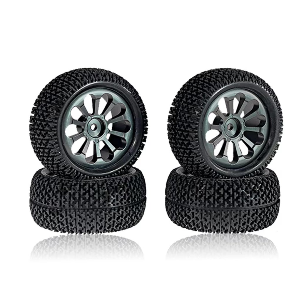 Rc Upgrade Parts For MJX For Hyper Go For Wltoys For SCY Haiboxin 16207 H16PL 1/8 1/16 1/14 1/12 Metal Wheel Hub Wheels RC Car Upgrade Parts Accessories(Titanium)