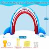11Ft Long Inflatable Shark Sprinkler for Adults, Giant Outdoor Water Toys Blow up Shark Arch Sprinkler for Adults Fun Summer Gifts Backyard Garden Lawn Water Party Games Outside Activities view 3