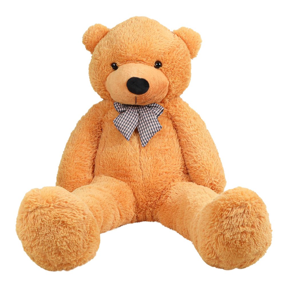 47/55 inch Giant Teddy,Adorable and Cuddly Big Bear Stuffed Animal,Life Size Teddy Bear,Lifesize Stuffed Animal Doll,Classic Plush Decoration for Baby Shower,Birthday,Valentine Gift (Light Brewn)