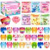 24 Packs Valentines Day Cards for Kids School with Axolotl Slow Rising PU Squishy Toys, Valentines Day Gifts for Kids, Kawaii Squeeze Toys for Boys Girls, Ideal Valentine Party Favor, Classroom Prizes view 1