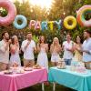Jenaai 24 Pcs Dount Bubble Wands Sweet Donut Bubbles Party Favors for Summer Activity Cartoon Birthday Gifts Carnival Goody Bag Stuffers Wedding Supplies view 4