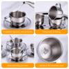 NASSMOSSE Kids Tea Set Heat-Resistant Stainless Steel Childrens Tea Set with 4 70ml Cup, 4 Saucer and Spoon for Girls and Boys view 3