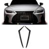 MUNALP A Pair Front Bumper Canards for Lexus IS300 IS350 2021-2025 Base F Sport Front Chin Spoiler Splitter ABS (Glossy Black) view 1