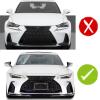 MUNALP A Pair Front Bumper Canards for Lexus IS300 IS350 2021-2025 Base F Sport Front Chin Spoiler Splitter ABS (Glossy Black) view 3