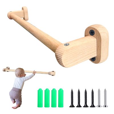 Baby Pull up Bar Toddler Pull Up Bar Montessori Wall-Mounted Handrail Ballet Bar for Toddlers Suitable for Baby to Learn to Stand and Support. (35.4 in)