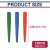 12 Pcs Cribbage Board Pegs Plastic Cribbage Pegs Fit 1/8 Holes Traditional Board Game Crib Board Pins Game Accessories (Red, Green, Blue) view 2