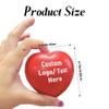 100Pcs Custom Heart Stress Balls Bulk  9 Colors PU Foam Squeeze Balls Personalized with Logo/Text/Image, Fun Party Favors & Holiday Giveaways for Adults view 2