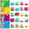 24 Pack Valentines Gifts for Kids Classroom - Mini 3D Brain Teaser Puzzles Cubes Funny Valentine Day Exchange Cards for Kids School Valentines Treat Party Favors for Class Boys Girls Fidget Toys Bulk view 1