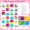 24 Pack Valentines Gifts for Kids Classroom - Mini 3D Brain Teaser Puzzles Cubes Funny Valentine Day Exchange Cards for Kids School Valentines Treat Party Favors for Class Boys Girls Fidget Toys Bulk view 2
