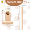 Duomilee Baby Pull up Bar Toddler Pull Up Bar Montessori Wall-Mounted Handrail Ballet Bar for Toddlers Suitable for Baby to Learn to Stand and Support. (17.3 in) view 3