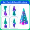 6 Pack Spiral Cone Fidget Toys - Impossible Cone 3D Printed Impossible Pyramid Pass Through 3D Printed Toy Mini Sensory Toy for Stress Relief Anxiety, Desktop Decoration Gifts for Adults Teens Kids view 3