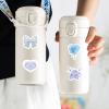 100pcs Cute Water Bottle Stickers Aesthetic, Blue Aesthetic Stickers for Scrapbook Water Bottles, Vinyl Waterproof Decals for Laptop Journal Guitar Skateboard Party Favors(Blue) view 4