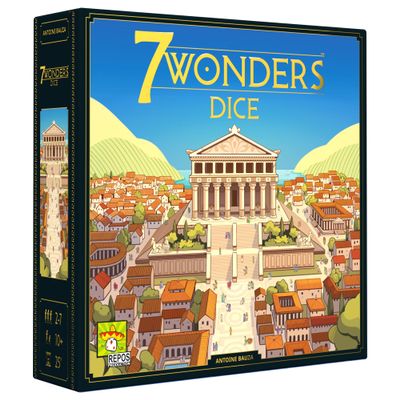 7 Wonders Dice Game - Build Marvels, Advance Science & Trade, Ancient Civilization Strategy Game for Families, Kids & Adults, Ages 10+, 3-7 Players, 30 Minute Playtime, Made by Repos Production