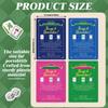 BrightRow 4 Pcs Mahjong Shuffler Cards for Tiles Mixing & Shuffling Portable Mah Jong Accessories Gift Party Supplies Waterproof Rules Printed Mixer 7 x 5 in for Tiles Lover(Dark,Linear,City Tower) view 2
