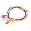ZYIBPMSJKQCFK Ocean Wind Stacked Heart Pendant Set Multi Layer Rope Necklace,multicolored,41+7cm view 2