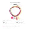ZYIBPMSJKQCFK Ocean Wind Stacked Heart Pendant Set Multi Layer Rope Necklace,multicolored,41+7cm view 3