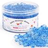 200PCS Mini Acrylic Pacifiers for Baby Shower Games, 0.83 Inch Clear Blue Pacifiers Bulk, Chupones para Gender Reveal Party Favors, Decorations & Craft Supplies view 1