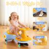 DollarDash 12V Electric Wiggle Car, 3 in 1 Toddler Ride On Toy, Swing Car with Pedal, Anti-Rollover, Bluetooth Music & Flashing Wheels, Max 3.2 Mph, Widened Seat 160 Lbs Capacity, Gift for Kid Age 3+ view 4