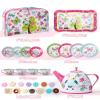 Fiderix Premium Tea Party Set for Toddlers 36  Durable Toy Tea Set for Sweet Family Tea Time, Cute Pretend Play Kitchen Toy with Desserts & Carrying Case, Birthday view 3