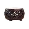KHUTRW3D Vase Base Miniature Openwork Carving Base Home Decorative Wood Display Shelf Display(Large) view 1