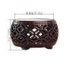 KHUTRW3D Vase Base Miniature Openwork Carving Base Home Decorative Wood Display Shelf Display(Large) view 2