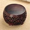 KHUTRW3D Vase Base Miniature Openwork Carving Base Home Decorative Wood Display Shelf Display(Large) view 3