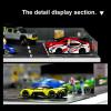 1:64 Die-Cast Car Display Case. Open-air Parking lot Scene with ramp Structure. Car Model Display Stand, Suitable for Hot Wheels Vehicles. (Grayish Green) view 4