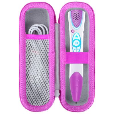 Peyyargo Storage Case Compatible with Leapfrog LeapReader System Learn-to-Read (Pink)