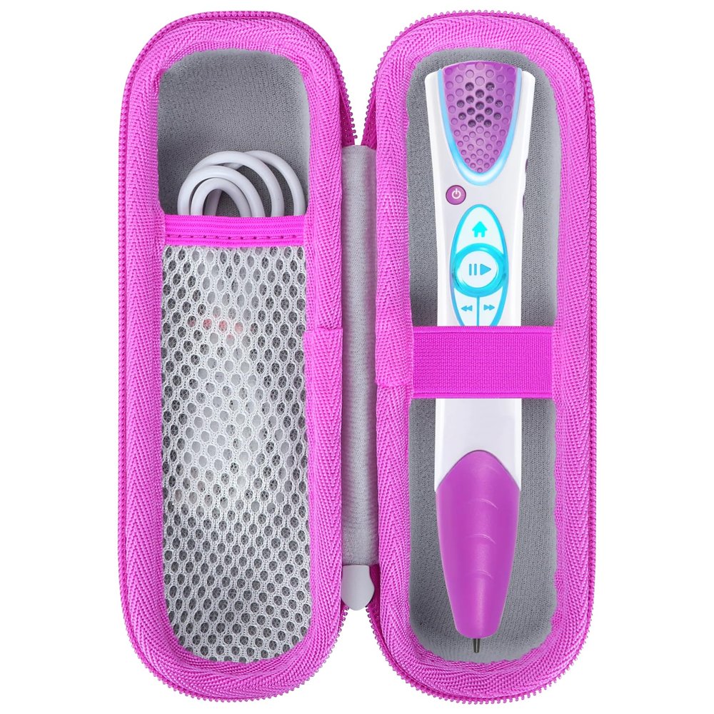 Peyyargo Storage Case Compatible with Leapfrog LeapReader System Learn-to-Read (Pink)