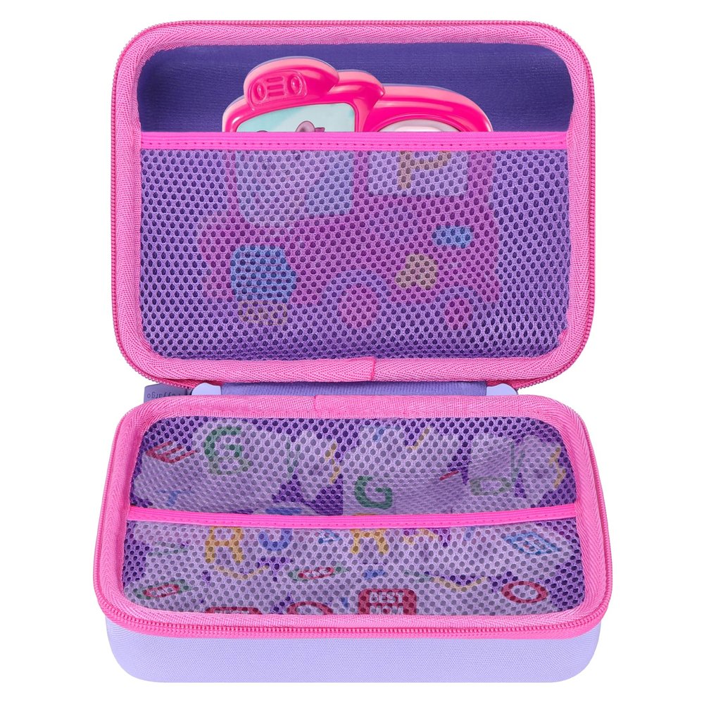 Peyyargo Storage Case Compatible with Leapfrog Fridge Phonics Magnetic Letter Set (Purple + Pink)