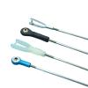 10PCS RC Boat M2 Stainless Steel Servo Linkage Rods Double End Thread Steering Control Rods Compatible with M2 Ball Links and Clevis(250mm) view 2
