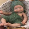 Abenduot 13inch Open Mouth Full Body Silicone Baby Dolls Realistic Silicone Reborn Dolls Boy Anatomically Correct view 3