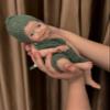 Abenduot 13inch Open Mouth Full Body Silicone Baby Dolls Realistic Silicone Reborn Dolls Boy Anatomically Correct view 4