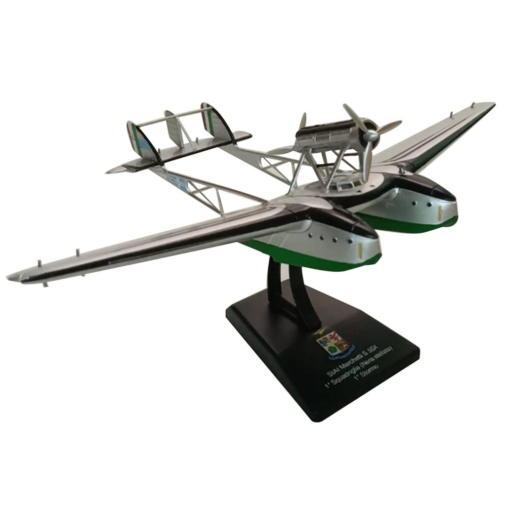 DAGIJIRD Simulation Alloy Aircraft Model 1:144 Alloy WWII Italy SIAI-Marchetti S.55X FlyingBoat Aircraft Model