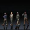 1/64 Criminal Figures, 1/64 Scale Hand-Painted Resin Miniatures, Display Collectibles for Diorama view 3