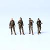 1/64 Female Soldier Figures, Hand-Painted Resin Miniatures in Tactical Gear, Military Diorama Display Collectibles for 1:64 Scale Scenes view 1