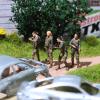1/64 Female Soldier Figures, Hand-Painted Resin Miniatures in Tactical Gear, Military Diorama Display Collectibles for 1:64 Scale Scenes view 4