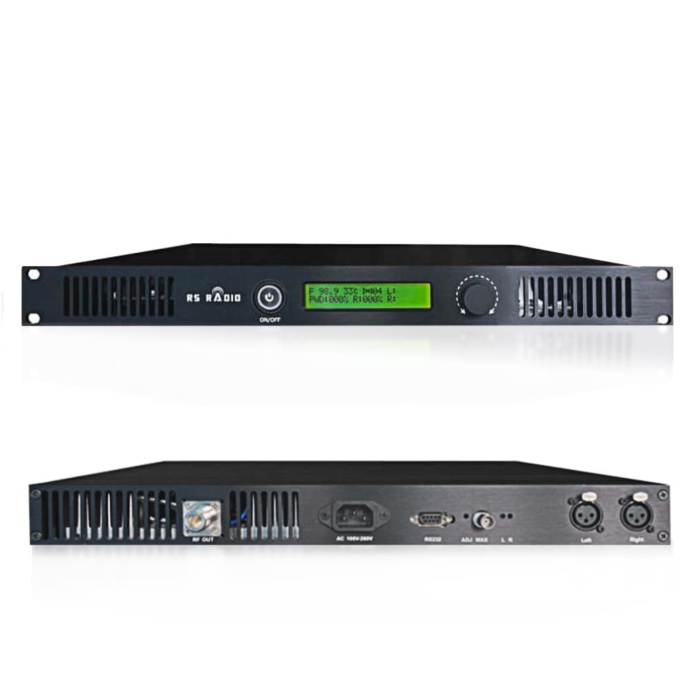 FM Broadcast Transmitter 150W for Church, Long Range Professional Low Power FM Radio Broadcasting Equipment for Radio Station,Home