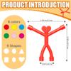 6Pcs Magnetic-People-Magnet-Men for Kids  Perfect for Boys and Girls Aged 3 to 8. Creative, Portable, and Educational, These Small Toys are Ideal for Travel, Classroom Rewards, and Office use. view 3