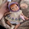 Abenduot 10inch Open Mouth Reborn Baby Dolls Silicone Full Body,Not Vinyl Dolls,Lifelike Newborn Silicone Baby Girl Dolls view 1